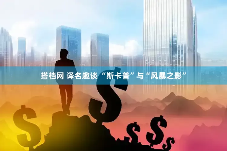 搭档网 译名趣谈 “斯卡普”与“风暴之影”